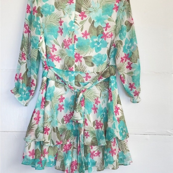 CATO Romper, size 14, zipper green white quarter sleeve underlay short - Picture 4 of 9